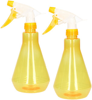 Kinzo 2x stuks plantenspuiten geel 500 ml