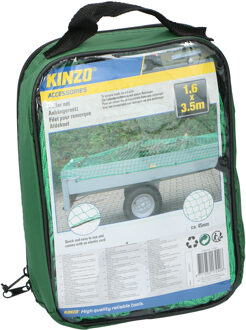 Kinzo Aanhangwagennet - groen - 160 x 350 cm - aanhangnetten afdekhoezen