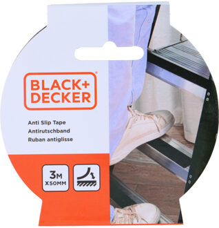 Kinzo Antisliptape - zwart - 50mm x 3m - voor binnen/buiten