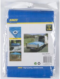 Kinzo Blauw afdekzeil / dekkleed 1,2 x 1,8 m - Afdekzeilen