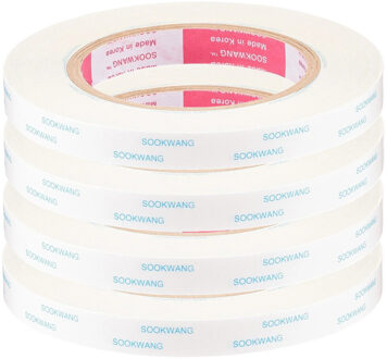 Kinzo Dubbelzijdige tape - 4x - rol - 1,27 cm x 24,5 meter - klus taperol