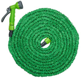 Kinzo Flexibele/uitrekbare tuinslang - 10-20 meter - met sproeikop - 7 standen - tuinbewatering