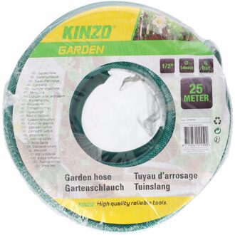 Kinzo Garden tuinslang groen/zwart 25 meter - Tuinslangen Multikleur