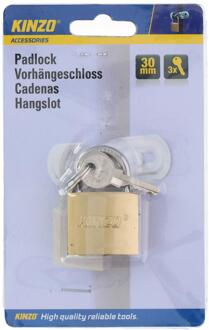 Kinzo Hangslot 30mm goud