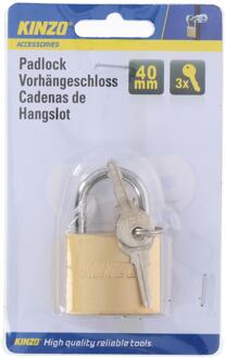 Kinzo Hangslot 40mm goud