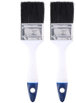 Kinzo latte verfkwast - 2x - 50 mm x 21 cm - Verfkwasten - Verf materiaal - Schilderen