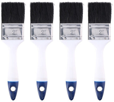 Kinzo latte verfkwast - 4x - 50 mm x 21 cm - Verfkwasten - Verf materiaal - Schilderen