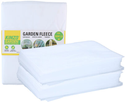 Kinzo Plantenhoes - 3x - wit - 1,5 x 1 m - anti-vorst bescherming - plantenbeschermer