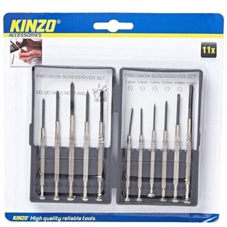 Kinzo Precisie schroevendraaier set - 11 delig