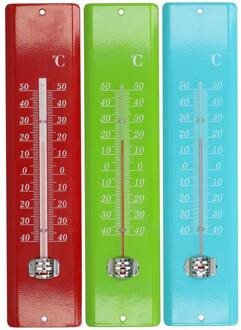 Kinzo Thermometer Metaal 29,5x7x2cm Assorti