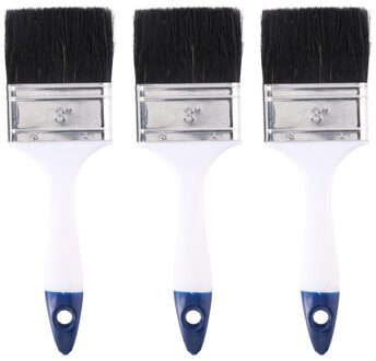 Kinzo Verfkwast - 3x - plat - 70 mm x 23 cm - Terpentinebasis - platte verfkwast