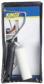 Kinzo Verfroller schilderset - 3 delig - inclusief beugel en verfbakje van kunststof - schilderen