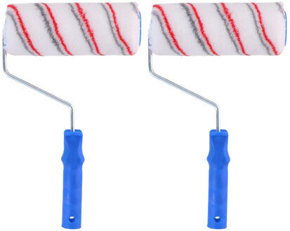 Kinzo Verfroller van D4,8 x B18 cm - 2x - Verfrol/vachtrol van 18 cm - Schilder benodigheden