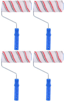 Kinzo Verfroller van D4,8 x B18 cm - 4x - Verfrol/vachtrol van 18 cm - Schilder benodigheden