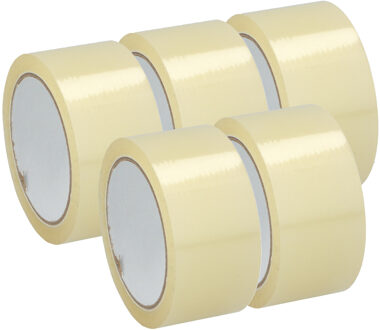 Kinzo Verpakkingstape - 5x - transparant - 48mm x 50m - verpakkingsbenodigdheden voor kantoor/thuis - Tape (klussen)