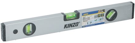 Kinzo Waterpas - Aluminium - 40cm - Met 0°, 45°en 90° Meting Grijs
