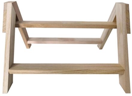 Kip Baars Hout Stand Voor Huisdier Hens Grote Vogel Papegaai Coop Roosting Handgemaakte Houten Statief Stand