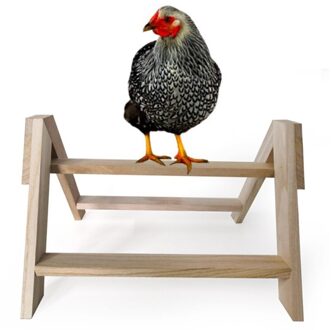 Kip Baars Hout Stand Voor Huisdier Hens Grote Vogel Papegaai Coop Roosting Houten Statief Stand