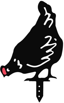 Kip Familie Hen Tuin Decoratie Acryl Hollow Out Kip Familie Tuin Standbeeld Achtertuin Gazon Stakes Kip Yard Art #38