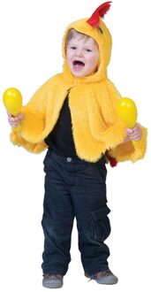 Kip/haan verkleed cape voor babys/peuters Geel