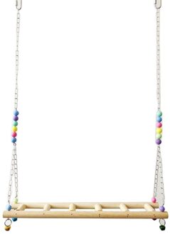 Kip Ladder Swing Baars Handgemaakte Coop Kuikens Haan Hens Hout Opknoping Stand 667B