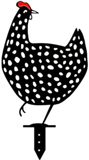 Kip Yard Art Haan Metalen Dier Stakes Kip Tuin Silhouet Yard Art Voor Festival Kip Standbeeld Sculptuur