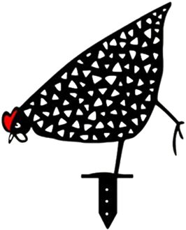 Kip Yard Art Outdoor Tuin Achtertuin Gazon Stakes Metalen Hen Yard Decor