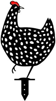Kip Yard Art Outdoor Tuin Achtertuin Gazon Stakes Metalen Hen Yard Decor
