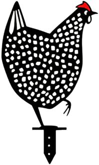 Kip Yard Art Outdoor Tuin Achtertuin Gazon Stakes Metalen Hen Yard Decor