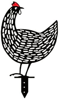Kip Yard Decor Tuin Decoratie Outdoor Tuin Ornamenten Kip Metalen Yard Art Outdoor Tuin Achtertuin Gazon Decor Hen Yard B