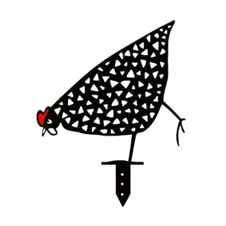 Kip Yard Decor Tuin Decoratie Outdoor Tuin Ornamenten Kip Metalen Yard Art Outdoor Tuin Achtertuin Gazon Decor Hen Yard