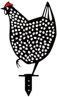 Kip Yard Decor Tuin Decoratie Outdoor Tuin Ornamenten Kip Metalen Yard Art Outdoor Tuin Achtertuin Gazon Decor Hen Yard