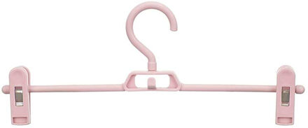 Kipit broeken/rokken kledinghangers - set 4x stuks - roze - 32 cm