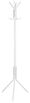 Kipit staande kapstok - wit - 175 x 48 cm - metaal - Kapstokken voor kantoor of huis