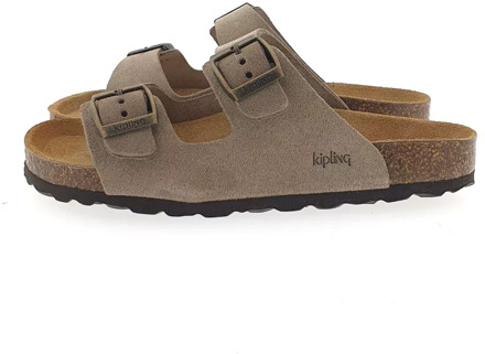 Kipling 12365045 slippers Taupe - 33
