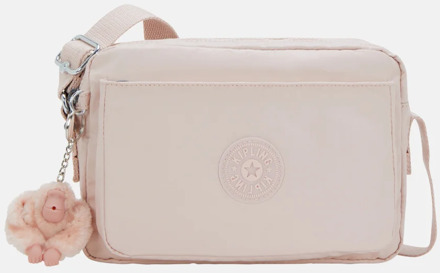 Kipling Abanu crossbody tas M pink shine Roze