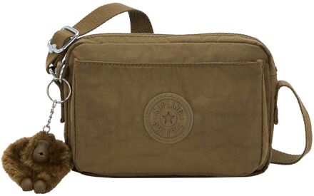 Kipling Abanu smooth khaki damestas Groen - H 13.5 x B 20 x D 7.5 cm
