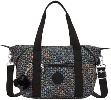 Kipling Art M prt ac geo feather weekendtas handbagage Multicolor - H 32 x B 58 x D 20 cm