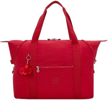 Kipling Art M ruby red weekendtas handbagage Rood - H 32 x B 58 x D 20 cm