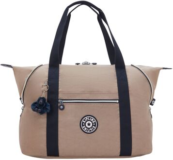 Kipling Art M soft taupe combo weekendtas handbagage - H 32 x B 58 x D 20 cm