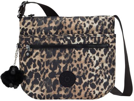 Kipling Arto crossbody tas wild leopard Bruin