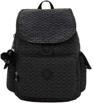 Kipling City Pack Backpack signature emb Zwart - H 37 x B 32 x D 18,5 cm