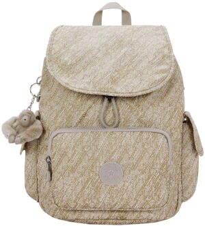 Kipling City Pack S brush of gold rugzak Goud - H 33.5 x B 27 x D 19 cm