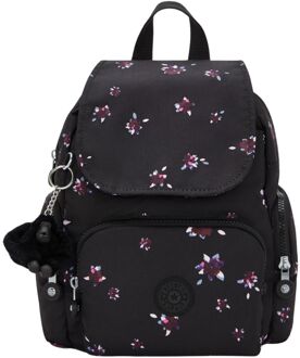 Kipling City Zip Mini b prt night flower rugzak Multicolor - H 29 x B 27 x D 14 cm