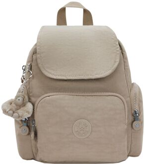 Kipling City Zip Mini soft taupe rugzak - H 29 x B 27 x D 14 cm