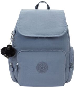 Kipling City Zip S b blue stone rugzak Blauw - H 33.5 x B 27 x D 19 cm