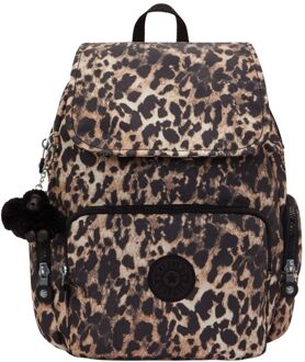 Kipling City Zip S b prt wild leopard rugzak Multicolor - H 33.5 x B 27 x D 19 cm