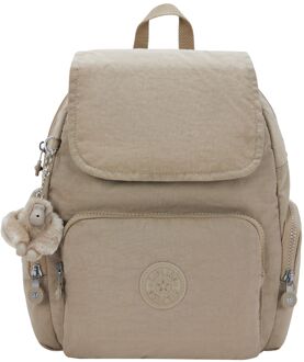 Kipling City Zip S soft taupe rugzak - H 33.5 x B 27 x D 19 cm