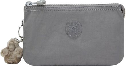 Kipling Creativity L inviting grey dames portemonnee Grijs - H 11 x B 18.5 x D 1.5 cm