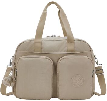 Kipling Defea XL soft taupe weekendtas handbagage - H 31.5 x B 44 x D 21 cm